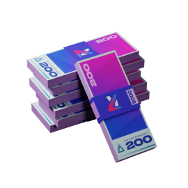 A large stack of cash representing the Live Casino Cashback Promotion