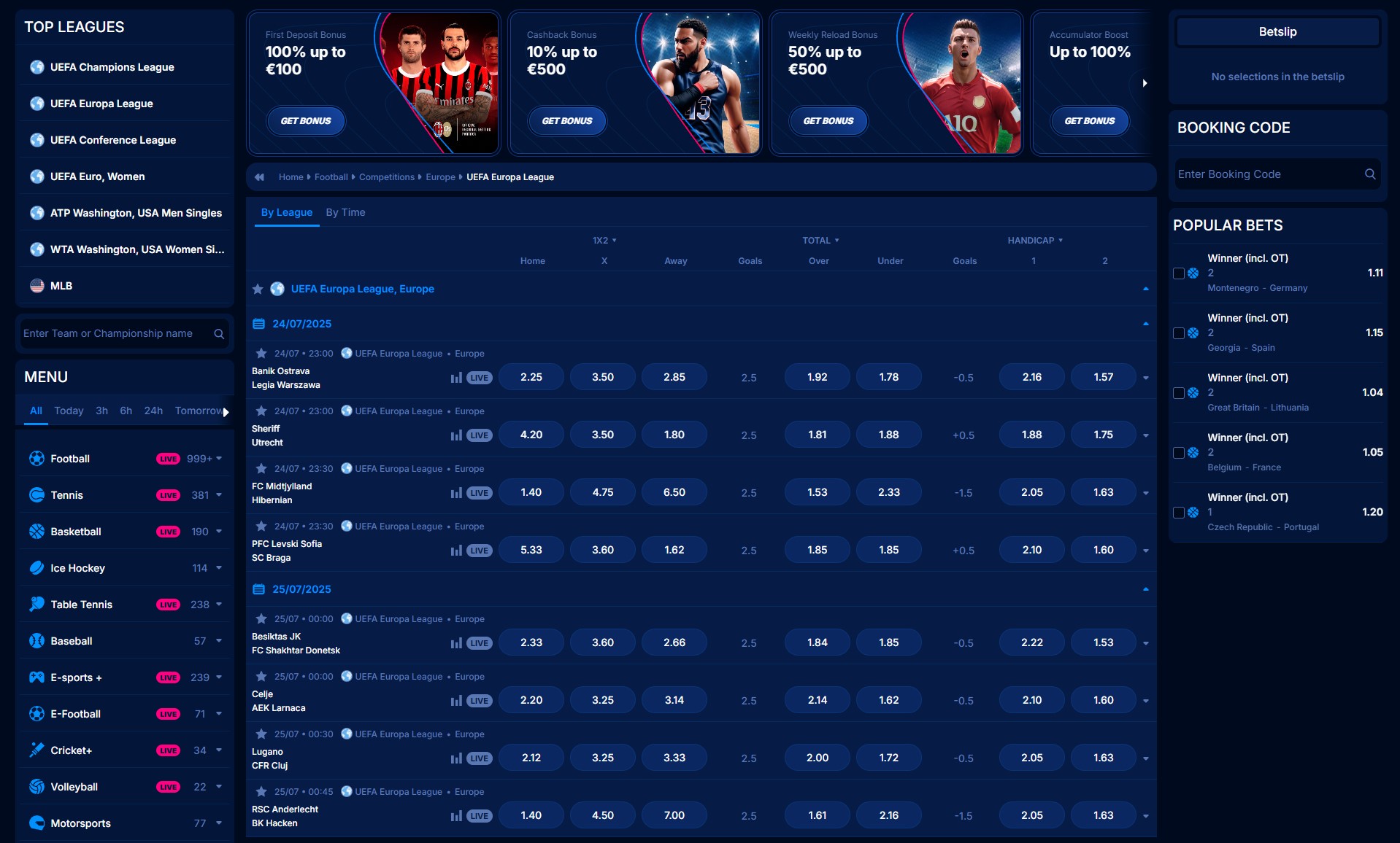 Live sports betting interface at Boomerang Bet showing fluctuating odds